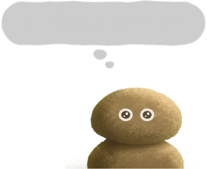 돌사람이 "와.. 사람들은 참 대단한 것 같아" 하고 생각하고 있어요
